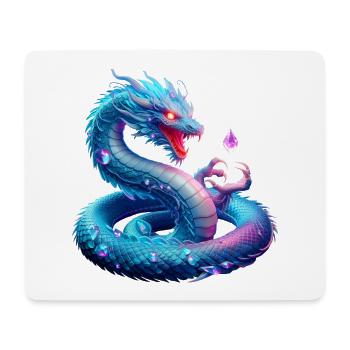 Drache (03) - Mousepad (Querformat) - Weiß - Vorne
