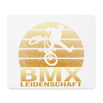 BMX Leidenschaft - Mousepad (Querformat) - Weiß - Vorne