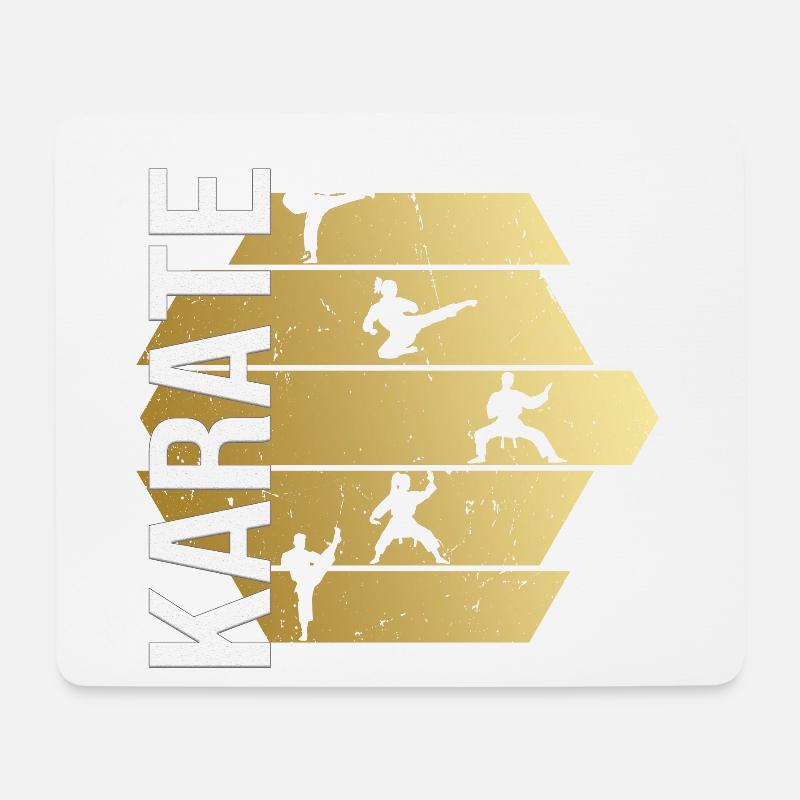 Karate - Mousepad (Querformat) - Weiß
