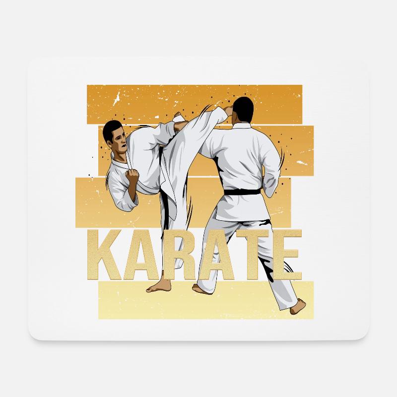 Karate - Mousepad (Querformat) - Weiß