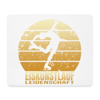 Eiskunstlauf Leidenschaft - Mousepad (Querformat) - Weiß - Vorne