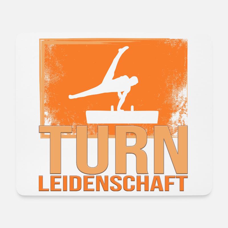 Turn Leidenschaft - Mousepad (Querformat) - Weiß