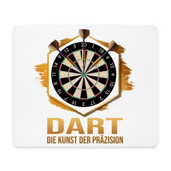 Dart die Kunst der Präzision - Mousepad (Querformat) - Weiß - Vorne
