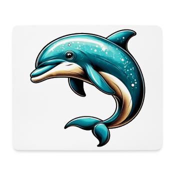 Delfin - Mousepad (Querformat) - Weiß - Vorne