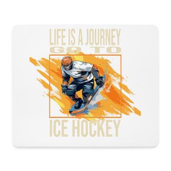 Life is a journey - Mousepad (Querformat) - Weiß - Vorne