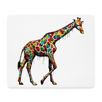 Giraffe - Mousepad (Querformat) - Weiß - Vorne
