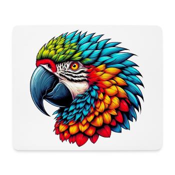 Parrot - Mouse Pad (horizontal) - white - Front