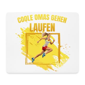 Coole Omas gehen Laufen - Mousepad (Querformat) - Weiß - Vorne
