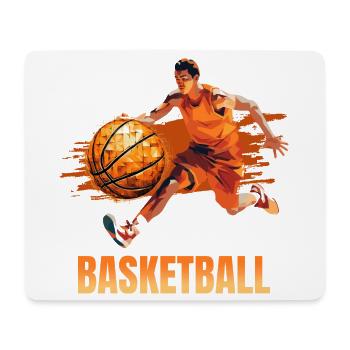 Basketball - Mousepad (Querformat) - Weiß - Vorne
