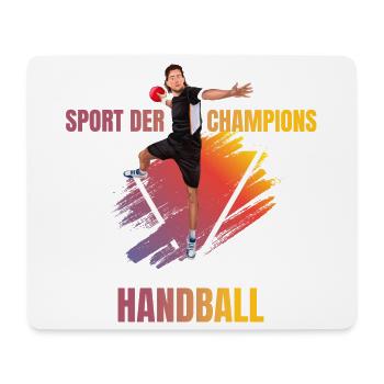 Sport der Champions - Handball - Mousepad (Querformat) - Weiß - Vorne