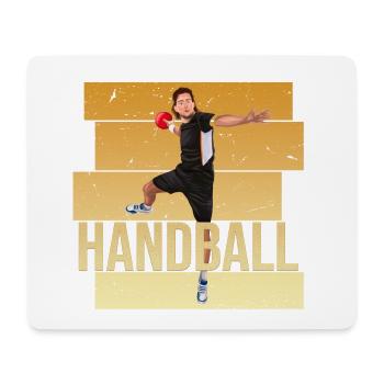 Handball - Mousepad (Querformat) - Weiß - Vorne