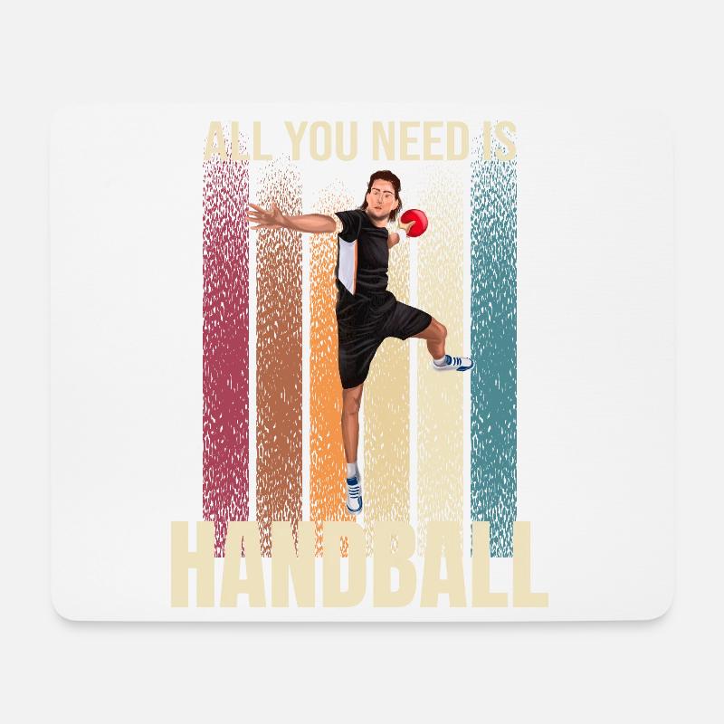 All you Need is Handball - Mousepad (Querformat) - Weiß