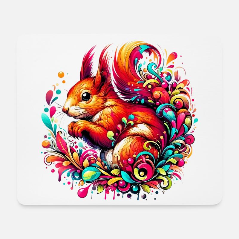 Squirrel - Mouse Pad (horizontal) - white