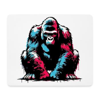 Gorilla - Mouse Pad (horizontal) - white - Front
