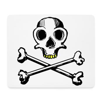 Skull and Bones 3c - Mouse Pad (horizontal) - white - Front