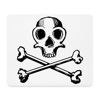 Skull and Bones 1c - Mouse Pad (horizontal) - white - Front