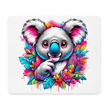 Koala - Tapis de souris (format paysage) - blanc - Devant