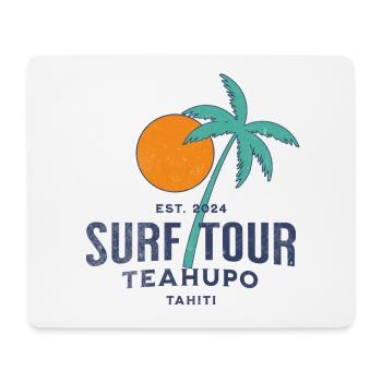 Surf tour Teahupoo Tahiti - Tapis de souris (format paysage) - blanc - Devant