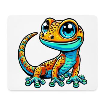 Gecko - Tapis de souris (format paysage) - blanc - Devant