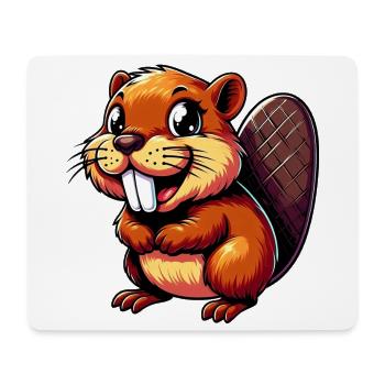 Bieber - Mousepad (Querformat) - Weiß - Vorne