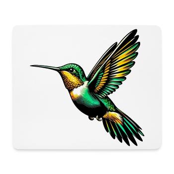 Kolibri - Mousepad (Querformat) - Weiß - Vorne