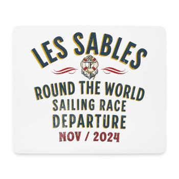 Les Sables round the world sailing race blc - Tapis de souris (format paysage) - blanc - Devant