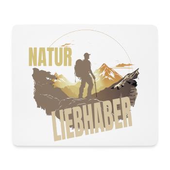Natur Liebhaber - Mousepad (Querformat) - Weiß - Vorne