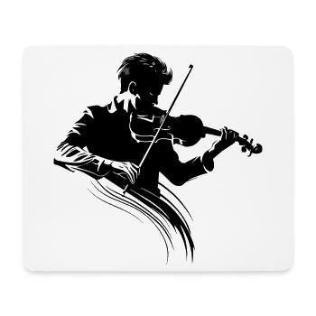 Violinist - Mouse Pad (horizontal) - white - Front