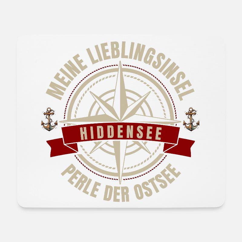 Meine Lieblingsinsel - Hiddensee - Mousepad (Querformat) - Weiß
