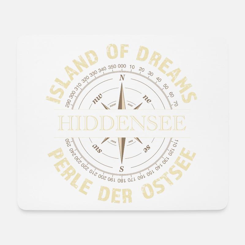 Island of Dreams - Hiddensee - Mousepad (Querformat) - Weiß