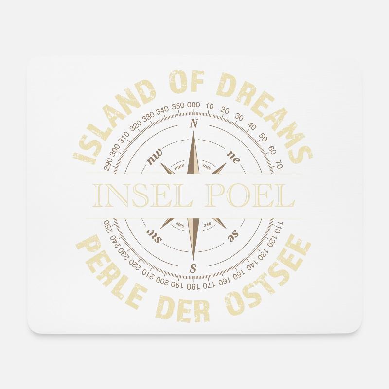 Island of Dreams - Insel Poel - Mousepad (Querformat) - Weiß