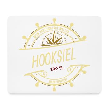 Mein Herz schlägt Wellen - Hooksiel - Mousepad (Querformat) - Weiß - Vorne