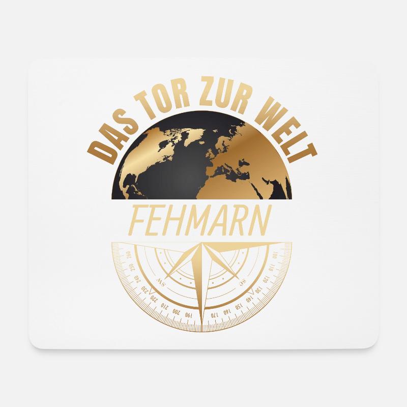Das Tor zur Welt - Fehmarn - Mousepad (Querformat) - Weiß