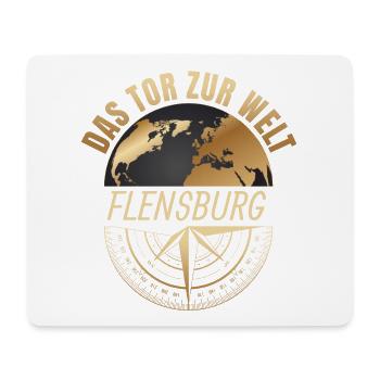 Das Tor zur Welt Flensburg - Mousepad (Querformat) - Weiß - Vorne