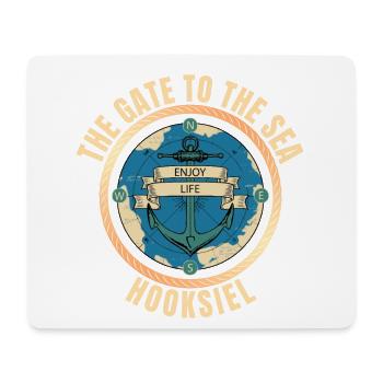 The Gate to the Sea - Hooksiel - Mousepad (Querformat) - Weiß - Vorne