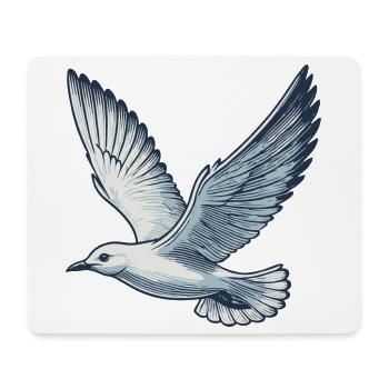 Gull - Mouse Pad (horizontal) - white - Front