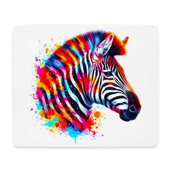 Zebra - Mousepad (Querformat) - Weiß - Vorne