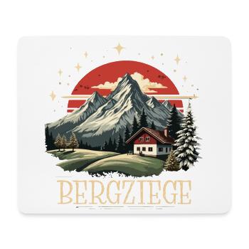 Bergziege - Mousepad (Querformat) - Weiß - Vorne