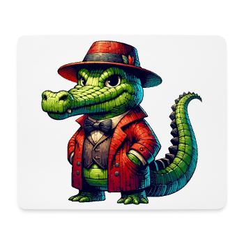 Crocodile Russe en Russe Crocodiles Russes - Tapis de souris (format paysage) - blanc - Devant