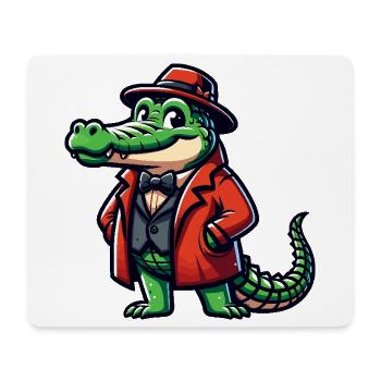 Crocodile Russe en Russe Crocodiles Russes - Tapis de souris (format paysage) - blanc - Devant