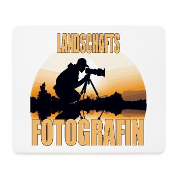 Landschafts Fotografin - Mousepad (Querformat) - Weiß - Vorne