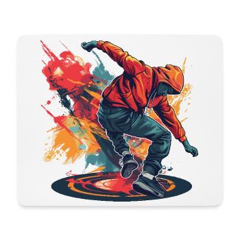Breakdancer Graffiti - Mouse Pad (horizontal) - white - Front