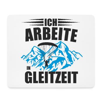 I work in flexitime design - Mouse Pad (horizontal) - white - Front