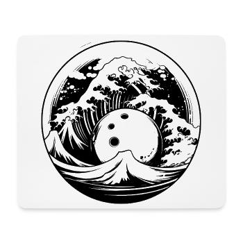 Bowling - Mousepad (Querformat) - Weiß - Vorne