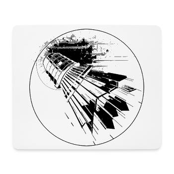Volant - Tapis de souris (format paysage) - blanc - Devant