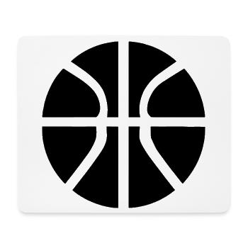Basketball Ball - Mousepad (Querformat) - Weiß - Vorne