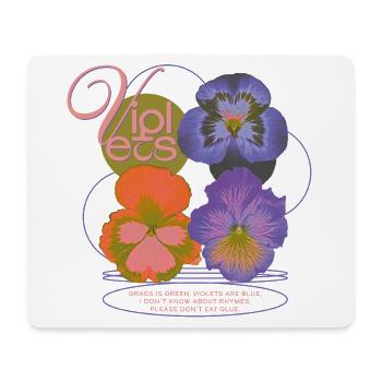 Violets Poem Flower Humor - Mousepad (Querformat) - Weiß - Vorne