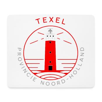 Chemise Texel Lighthouse Coordinates - Tapis de souris (format paysage) - blanc - Devant