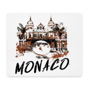 Façade du Casino de Monaco – Illustration - Tapis de souris (format paysage) - blanc - Devant