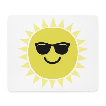 Sun Sunglasses - Mouse Pad (horizontal) - white - Front